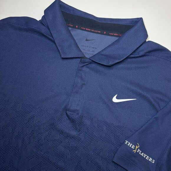 Nike Golf Tiger Woods Players Championship TPC Mesh Dry Fit Men's XXL Polo Shirt - Picture 1 of 9